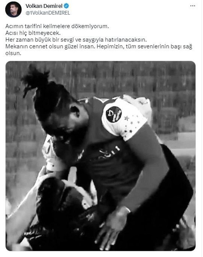 Volkan Demirelden Christian Atsu için veda paylaşımı