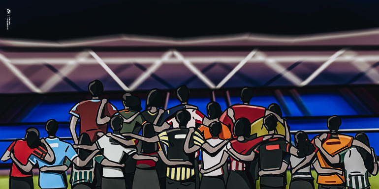 Taraftarlar, asrın felaketi için el ele Fenerbahçe ve Beşiktaş tribünleri...