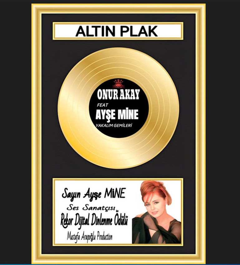 Ayşe Mine ve Onur Akay, Altın Plak’larını depremzedeler için satışa çıkardı