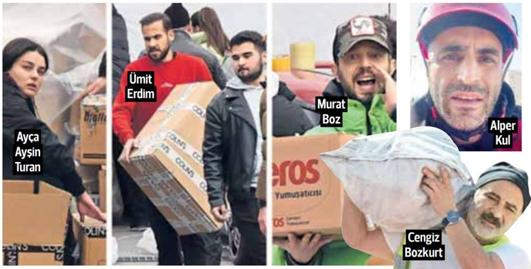 Ünlüler sahaya