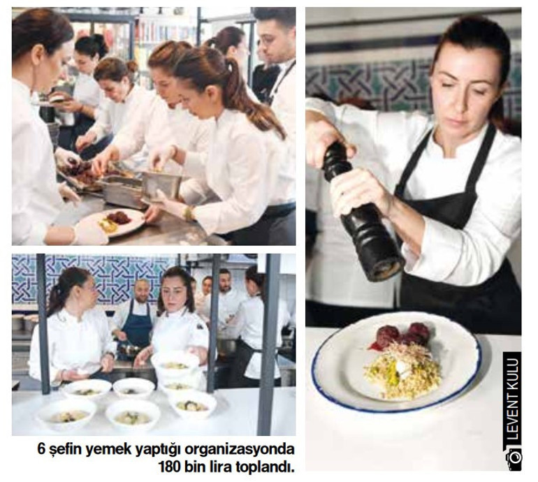 Kadın şefler  kadın depremzedeler için pişirdi