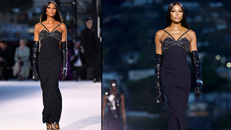 Gigi Hadid ve Kendall Jenner gibi devleri gölgede bıraktı: Naomi Campbelldan 52 yaşında podyum dersi