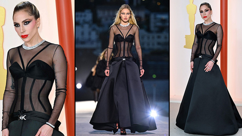 İki görüntü arasında sadece dakikalar var… Lady Gaga’dan unutulmaz Oscar performansı: Sahneye sıfır makyaj çıktı