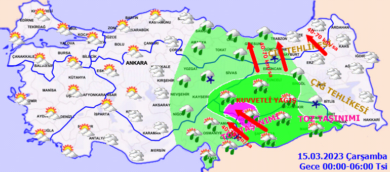Hava durumu tahminleri il il: Bugün (15 Mart) hava nasıl olacak, yağmur var mı Meteorolojiden kuvvetli yağış ve toz taşınımı uyarısı