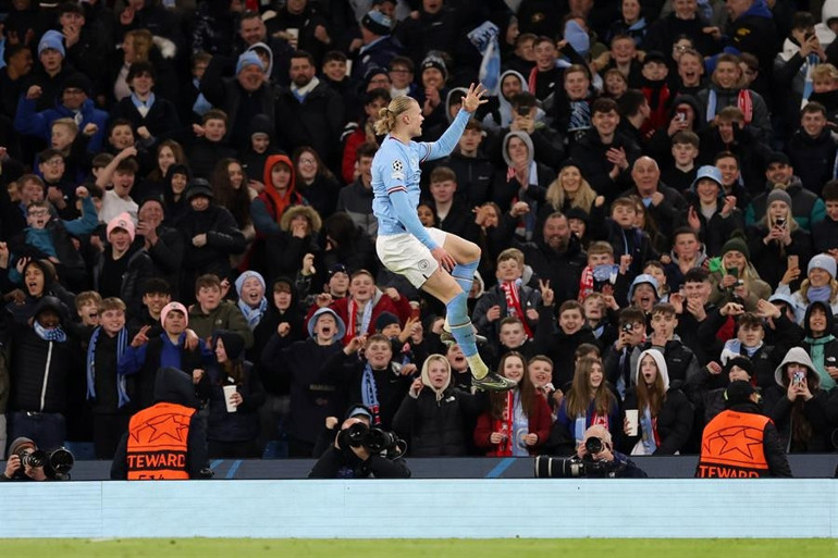 Manchester City - Leipzig maçında Erling Haalanddan insanüstü performans Birçok rekoru kırdı...
