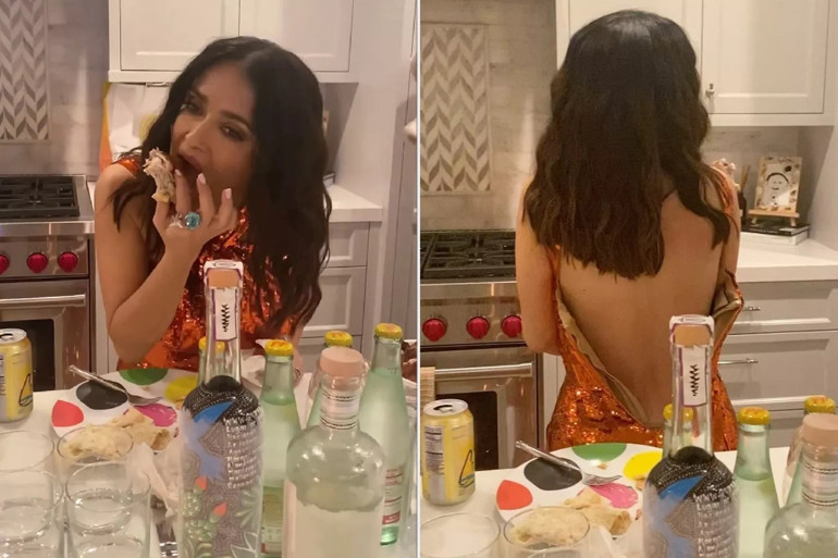 Oscar törenine anne kız damga vurmuşlardı: Salma Hayek gecenin sonunda “Fermuarlar fora” dedi