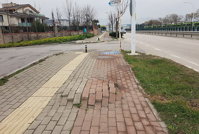 Yeni onarılmıştı ama kazıp gittiler