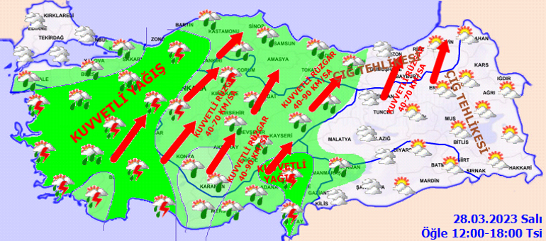 İstanbul hava durumu 28 Mart | İstanbulda bugün (28 Mart) hava nasıl olacak, yağmur yağacak mı Meteorolojiden kuvvetli sağanak uyarısı