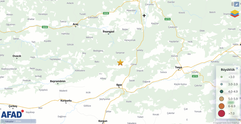 Son dakika... Kastamonuda korkutan deprem