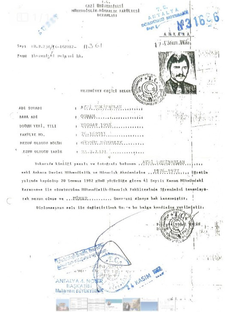 Sahte diplomayla 42 yıl müteahhitlik yapmıştı... Şimdi yandı