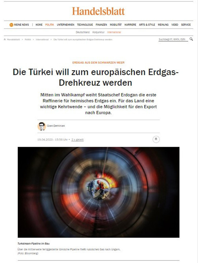 Sakarya gaz sahası dünya basınında: Türkiyenin en iddialı enerji üretim projesi, Erdoğanın başarılarına iyi bir örnek