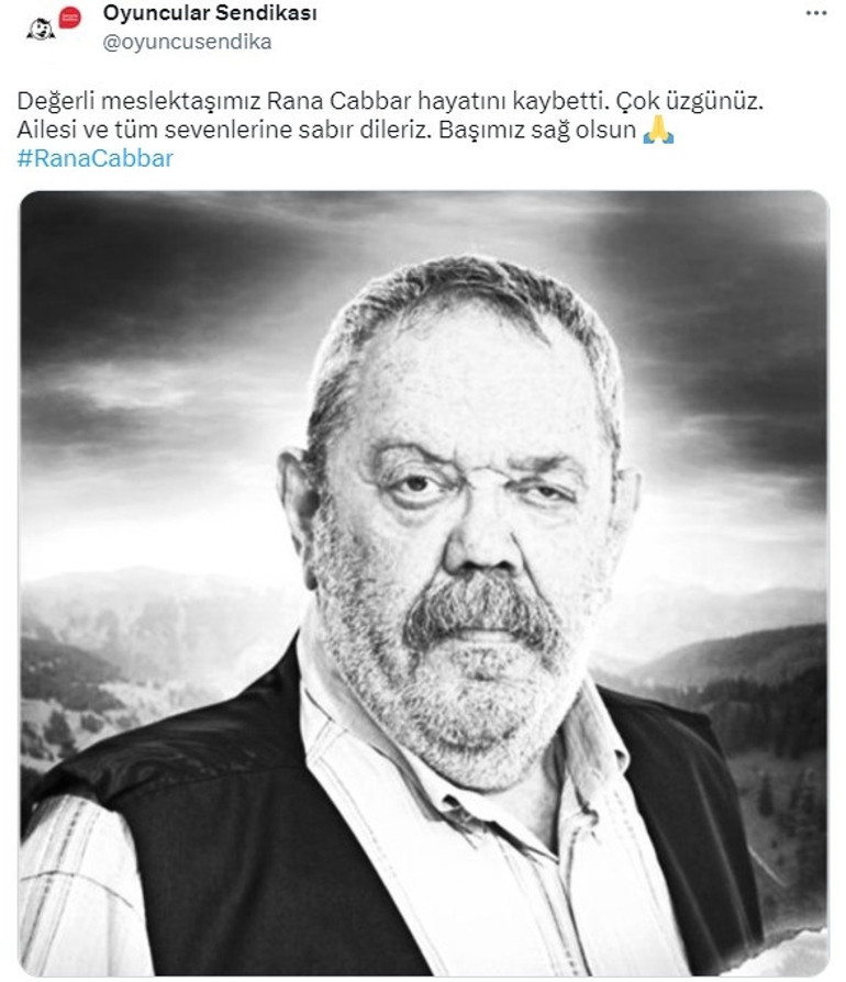 Usta oyuncu Rana Cabbar hayatını kaybetti