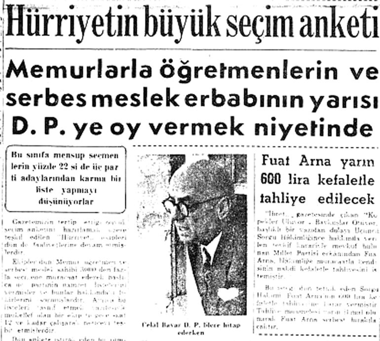 Anket savaşları 70 yıl önce de vardı