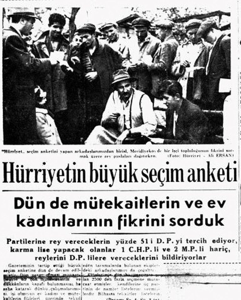 Anket savaşları 70 yıl önce de vardı