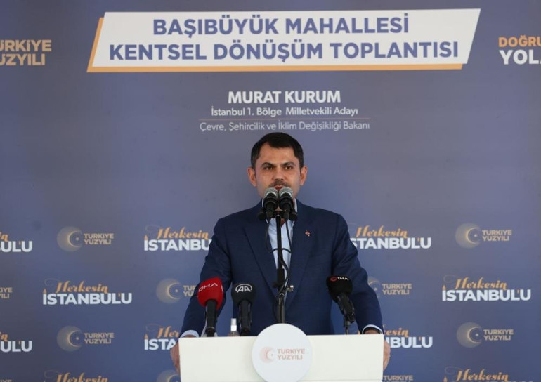 Bakan Kurum, Maltepe’de 3 ayrı mahallede müjdeler verdi