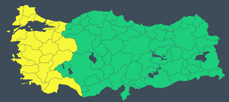 Meteorolojiden yeni hava durumu raporu: İstanbul ve İzmir dahil 22 kente sarı uyarı