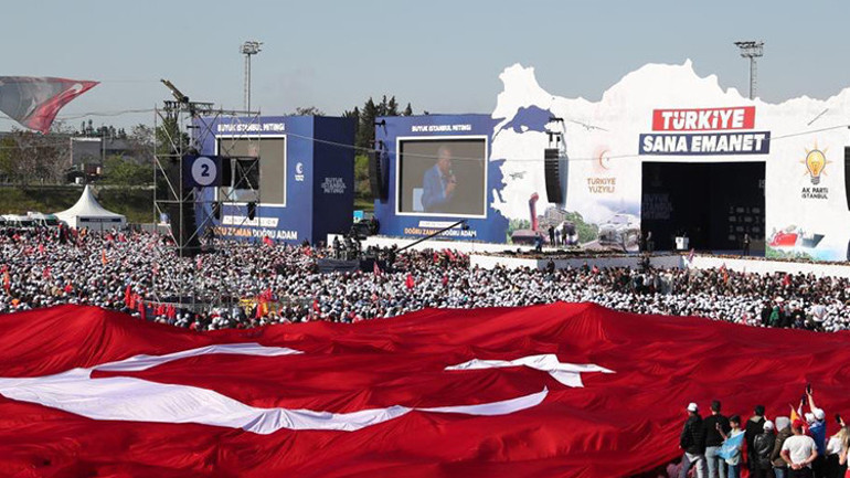 AK Partinin Büyük İstanbul Mitingine rekor katılım: 1 milyon 700 bin kişi