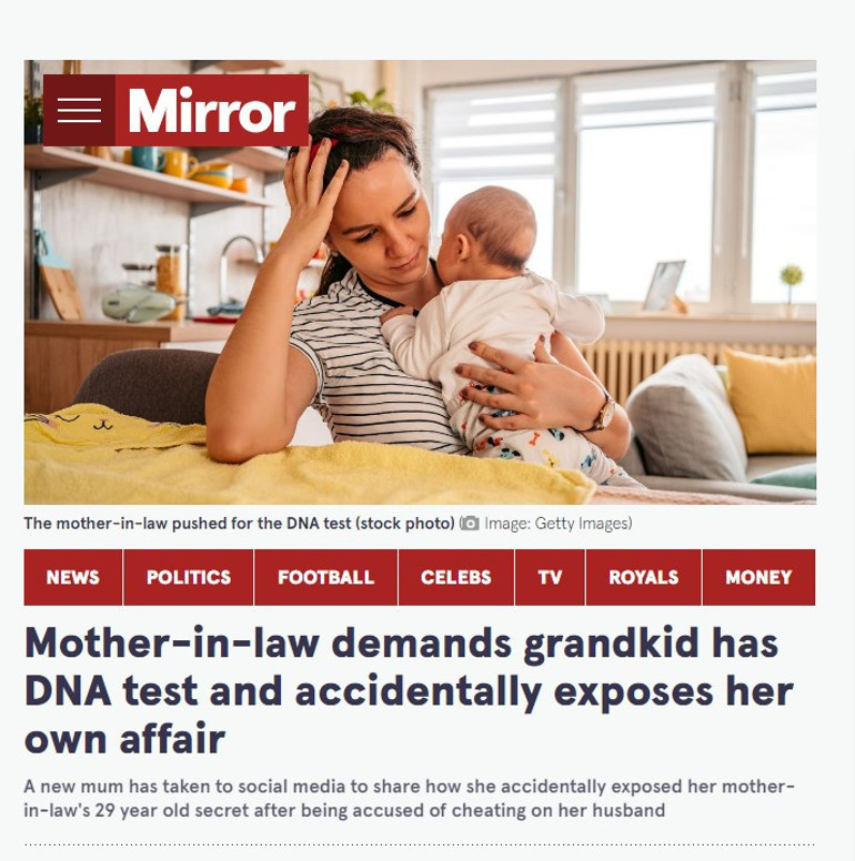 Kayınvalidem torunu için DNA testi istedi, sonunda kendi gizli sırrı ifşa oldu