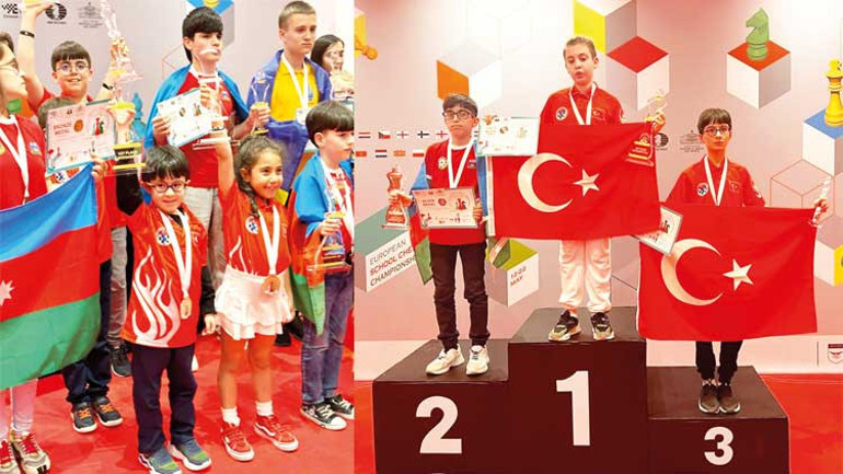 Santrançta genç milliler Avrupa’yı ‘şah mat’ etti