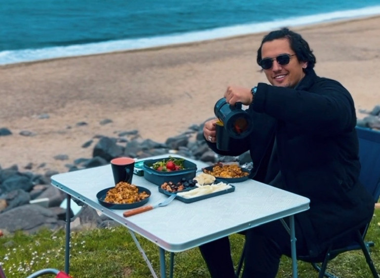 Boğaçın karavanı... Huzuru doğada buldu