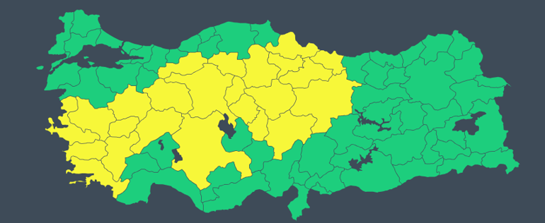 Meteorolojiden yeni hava durumu raporu: 24 kentte sarı kodlu alarm... Ankarada belediye çalışanlarının izinleri iptal