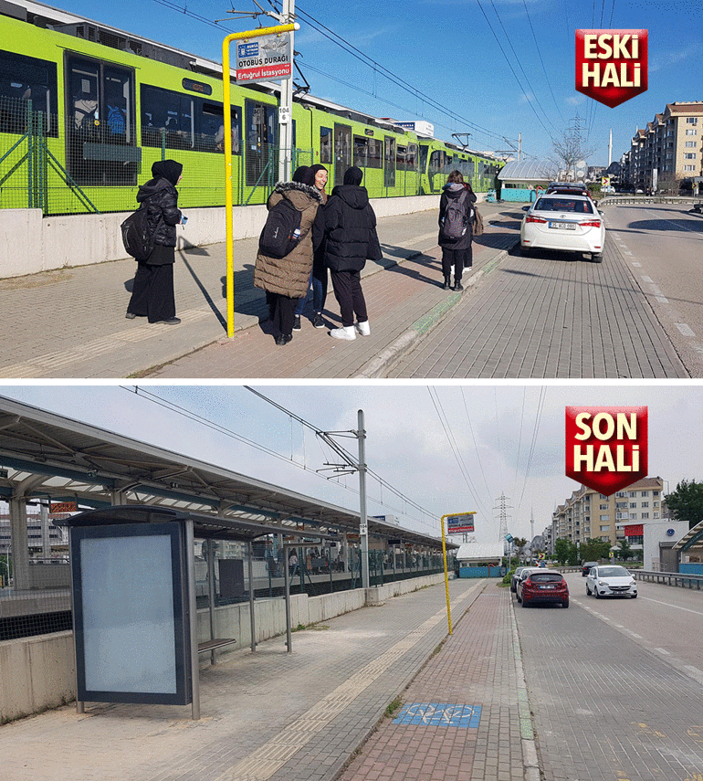 Kaldırımlar darmaduman