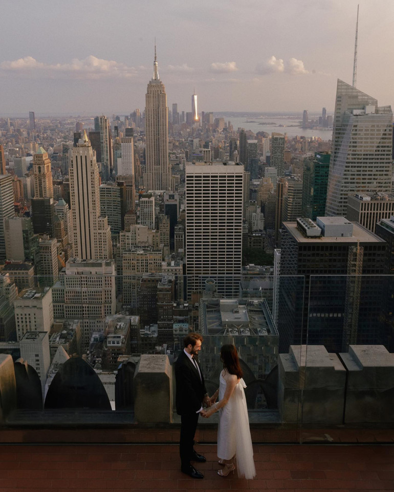 Ünlü çift New Yorkta evlendi