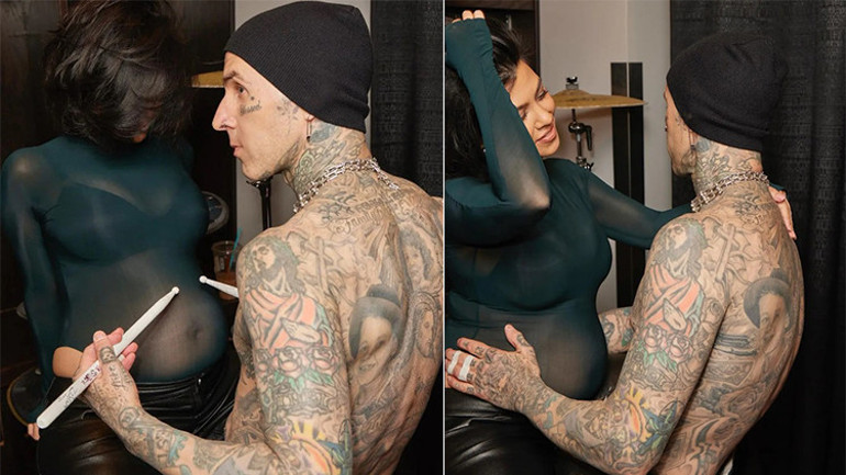 Her şey şov uğruna… Hamilelik haberini konserde pankart kaldırarak vermişti: Kocası karnını hiç görmemiş mi