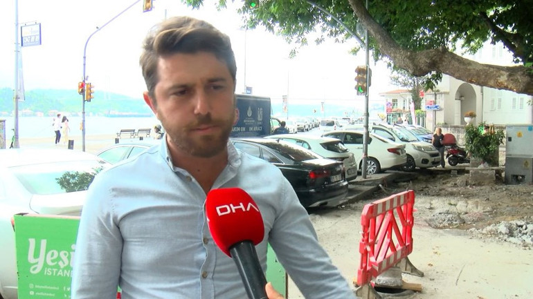 Tarihi Emirgan Çeşmesine kepçeli zarar iddiası