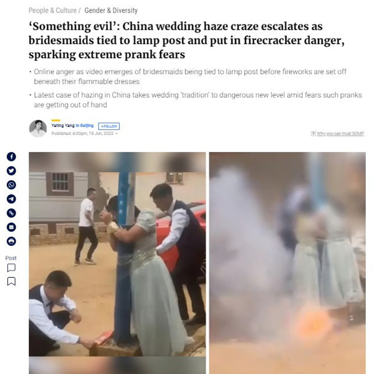 Nedimeleri lamba direklerine bağladılar Sosyal medyayı ayağa kaldıran görüntü...