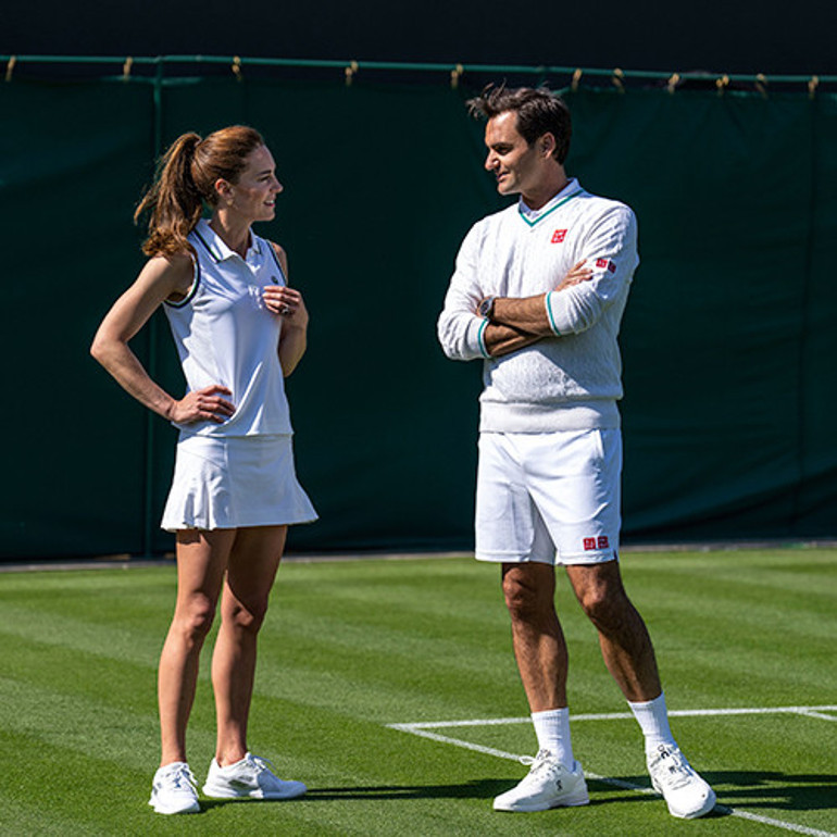 Kate Middleton Roger Federer’le tenis maçı yaptı, adeta yer yerinden oynadı: Bu kadının yapamayacağı şey yok mu