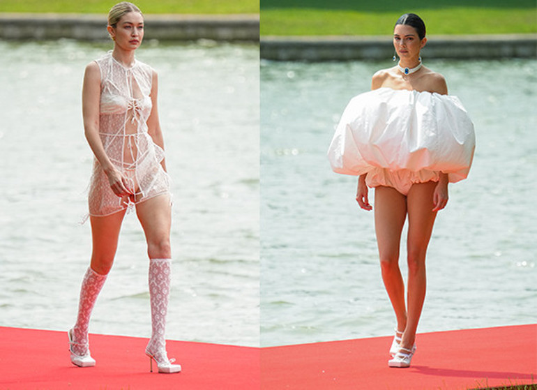 Karısı kızmasın diye telefonunu elinden bıraktı, ünlü modeli görmemek için başını öne eğmeye çalıştı