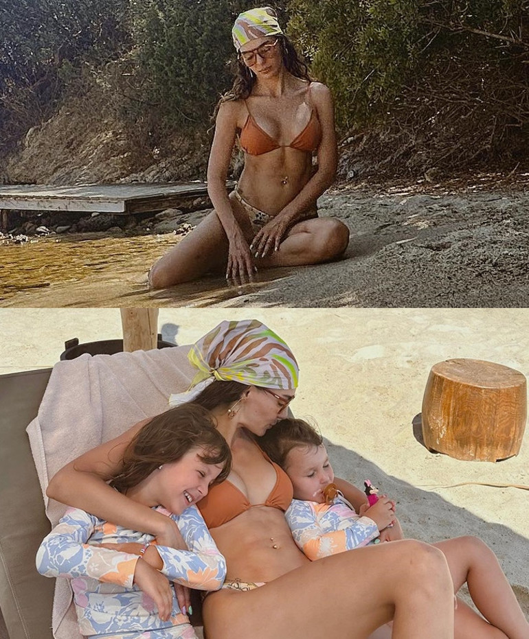 Koyu sohbet... Serenay Sarıkaya tatilde