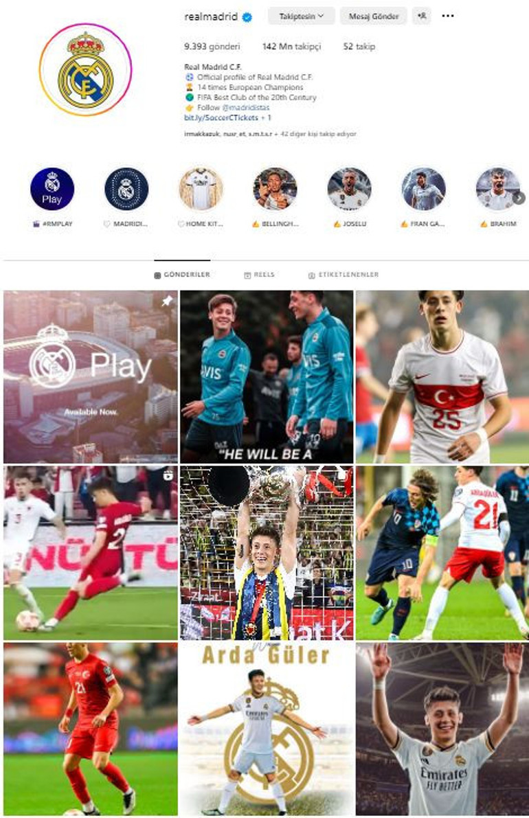 Real Madridde Arda Güler çılgınlığı Fenerbahçeli futbolculardan veda mesajları...