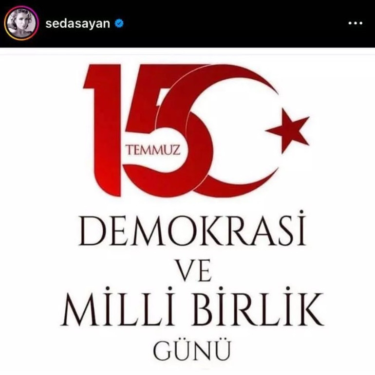 Ünlülerden 15 Temmuz mesajları: Kahramanlara minnet ve şükranla