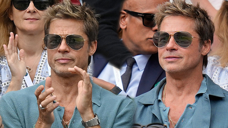 Wimbledon finaline ünlü yağdı… Krallar, prensesler ve Hollywood’un en büyük yıldızları oradaydı: Brad Pitt’e bakmaktan maçı izleyemedik