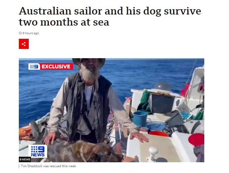 2 ay sonra kurtarıldı Çiğ balık ve yağmur suyu ile hayatta kaldı