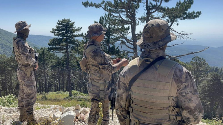 Polis ekipleri Uludağda yangın önlemi için teyakkuzda