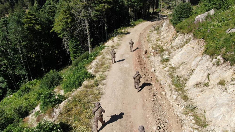 Polis ekipleri Uludağda yangın önlemi için teyakkuzda