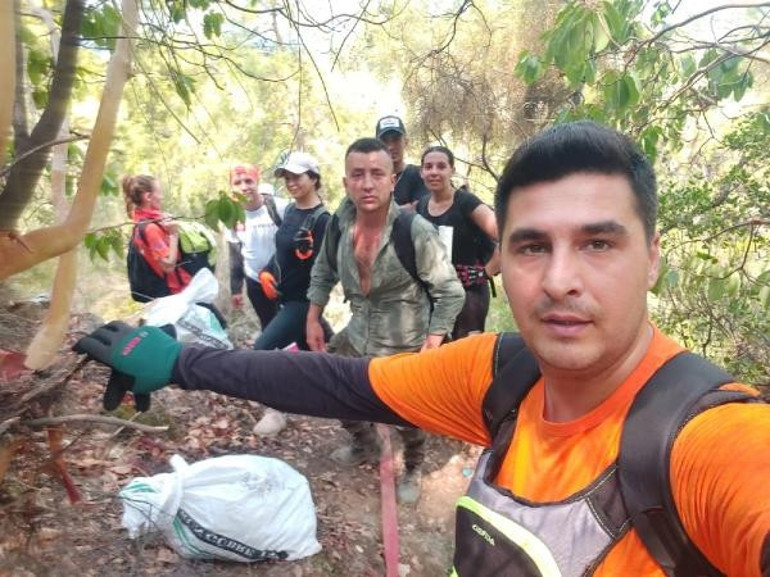 Denize giderken yangın haberini aldı, 3 çocuğunu kardeşine emanet edip yardıma koştu