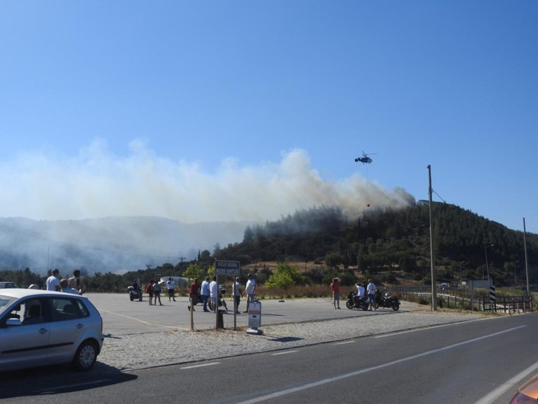 Çanakkale’deki orman yangını kontrol altında