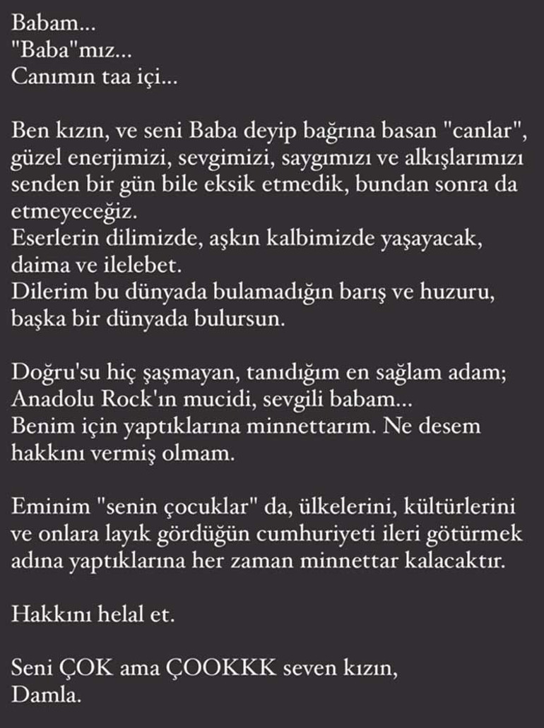 Rock müziğinin efsanesi Erkin Koray 82 yaşında hayatını kaybetti