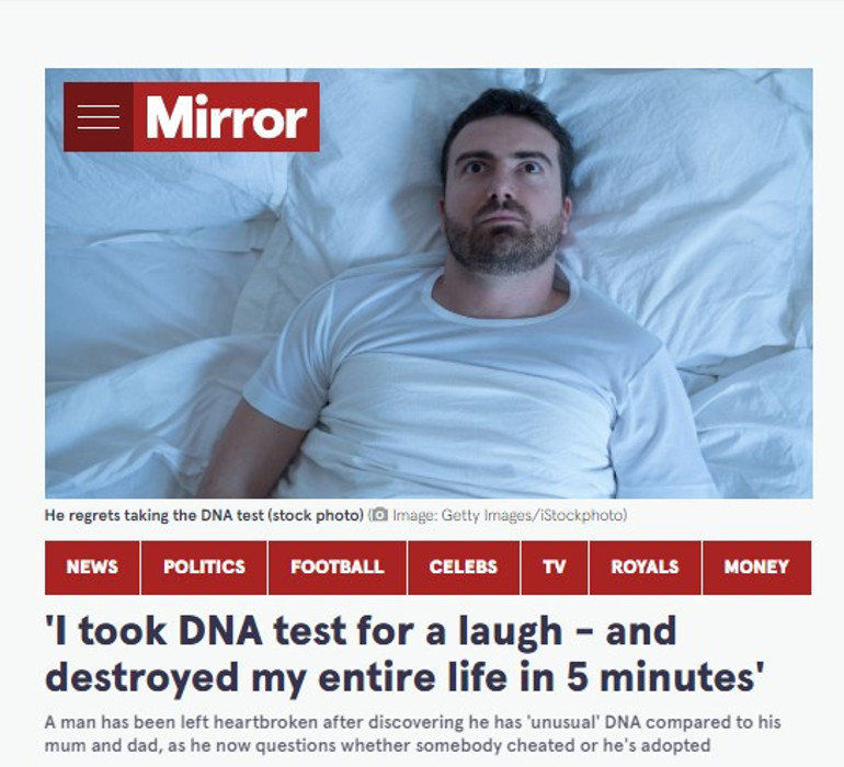 Yaptığım DNA testi hayatımı paramparça etti, annemin babamı aldatmış olmasından korkuyorum