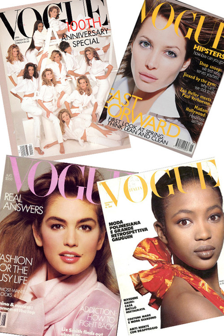 Hepsi yarı yaşlarındaki modellere taş çıkarıyor: Tüm zamanların en iyi süper modelleri yıllar sonra birlikte poz verdi