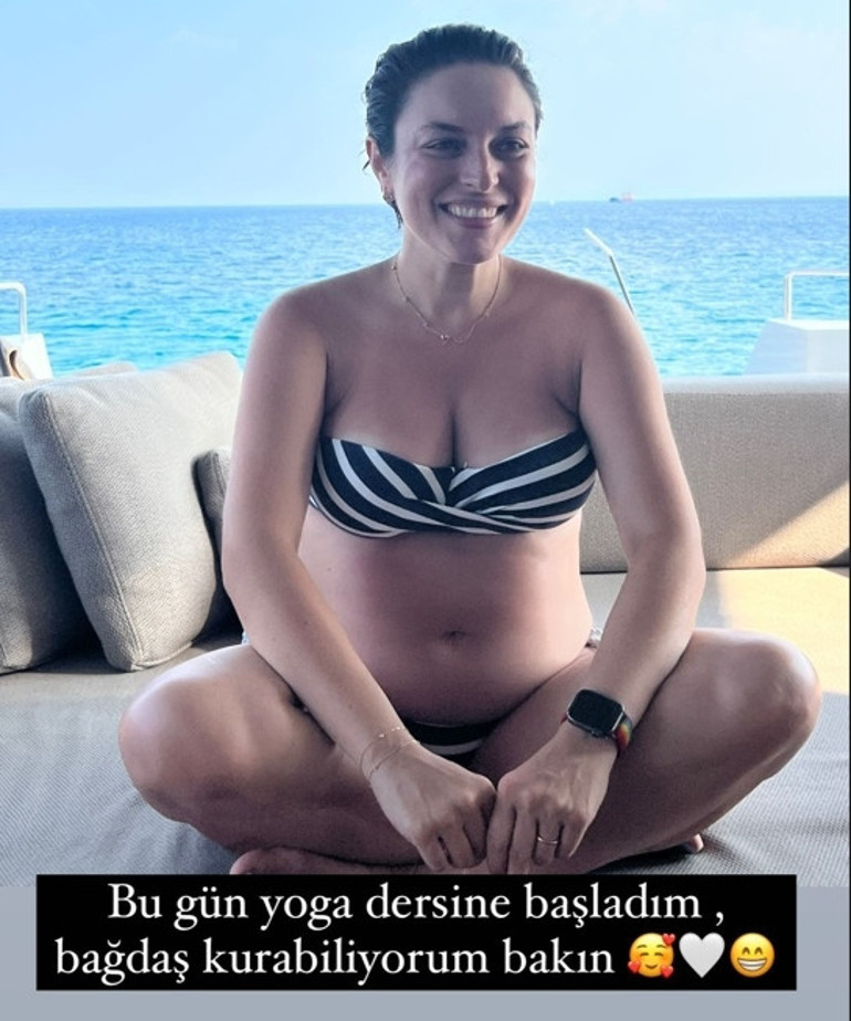 Doğum için gün sayıyor... Ezgi Moladan hamile pozu