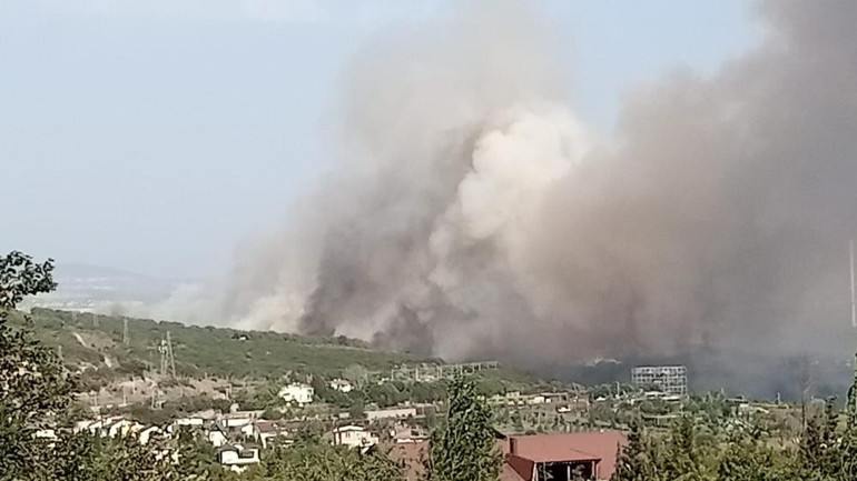 Kocaelindeki TÜBİTAK yerleşkesindeki orman yangını kontrol altına alındı