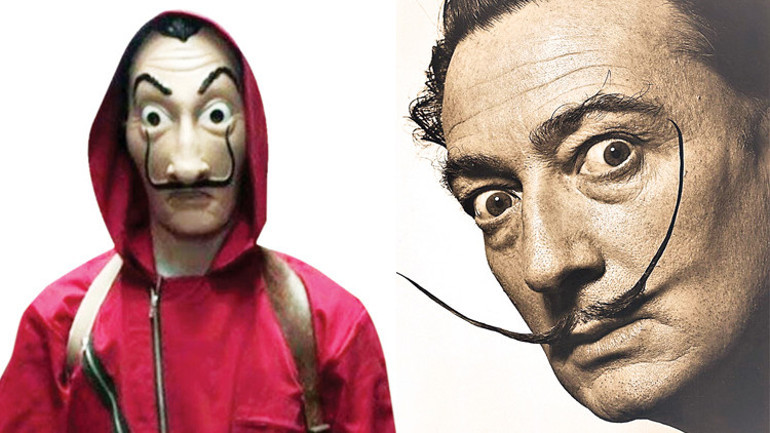 ‘Sürreal’ soygun Salvador Dali maskesi takıp kuyumcu bastılar