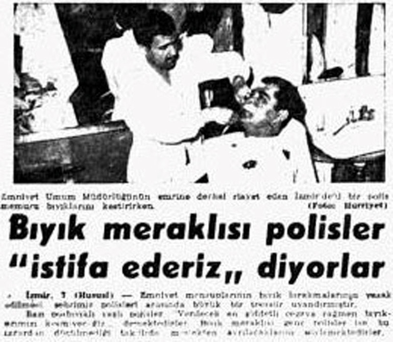 Emniyette bıyık yasağı çıkmıştı