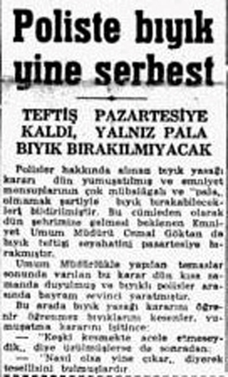 Emniyette bıyık yasağı çıkmıştı