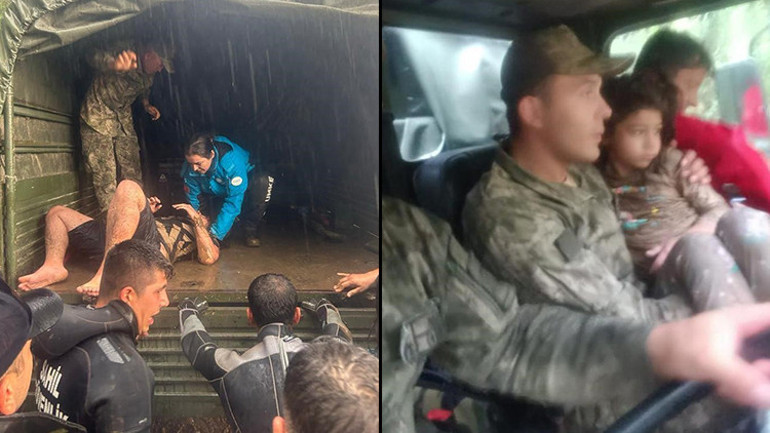 Kırklarelinde sel felaketinden inanılmaz görüntüler İki kişi hayatını kaybetti